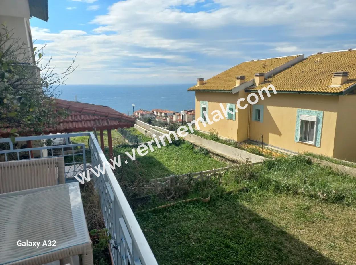 3 1 Villa Zum Verkauf In Doganbey Mit Pool Mit Meerblick