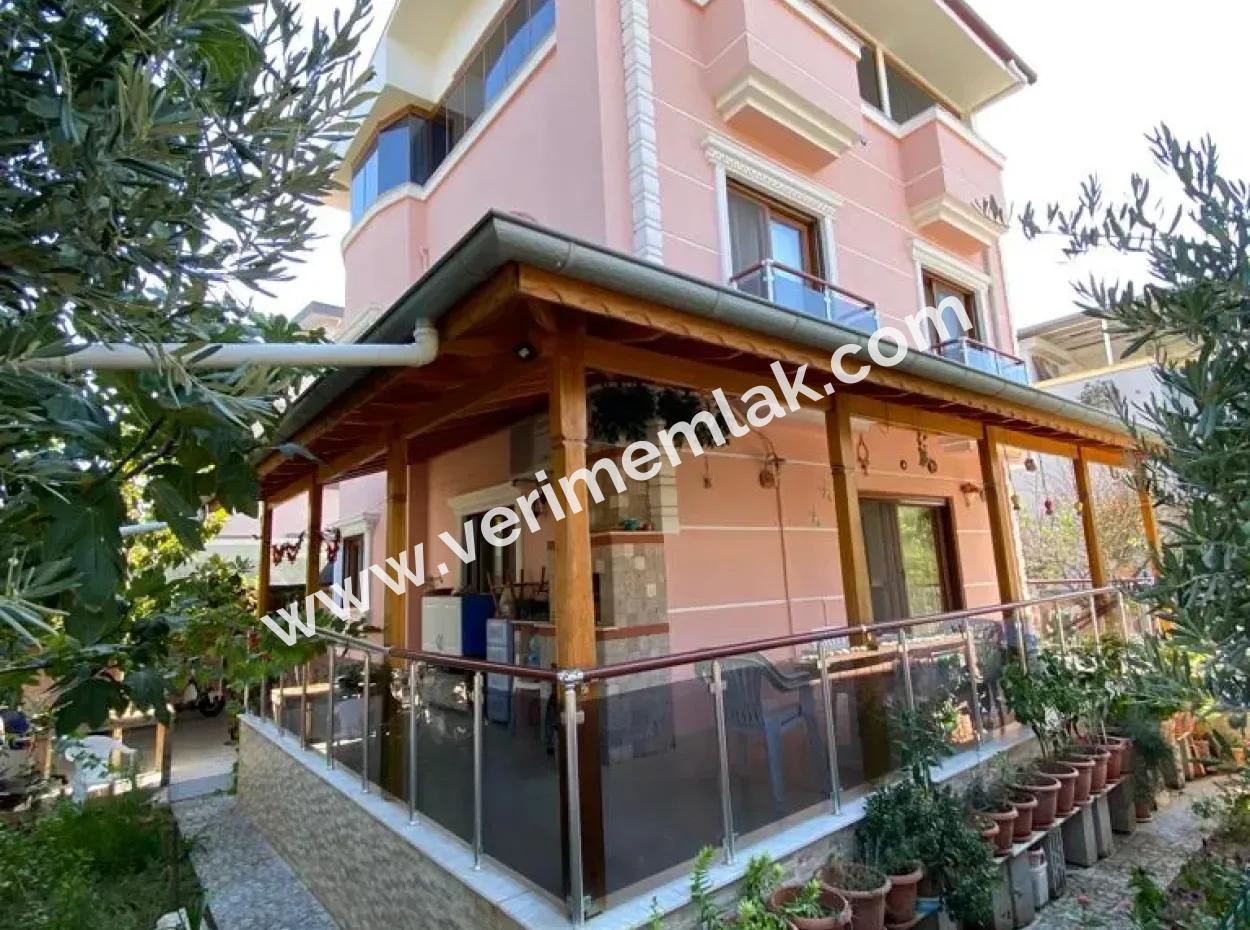 Single Detached Large Garden In Doğanbey 3 1 Villa For Sale Without Expense