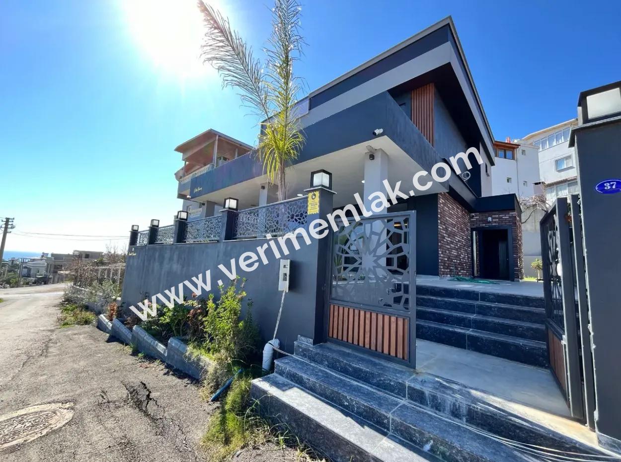 Ultra Luxury Villa For Sale In Doganbey With Panoramic Full Sea View 3 In 1