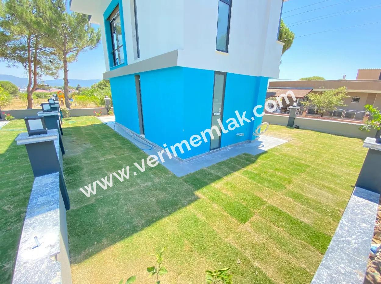 3 1 Villa For Sale With Sea And Nature View And Underfloor Heating In Doğanbey