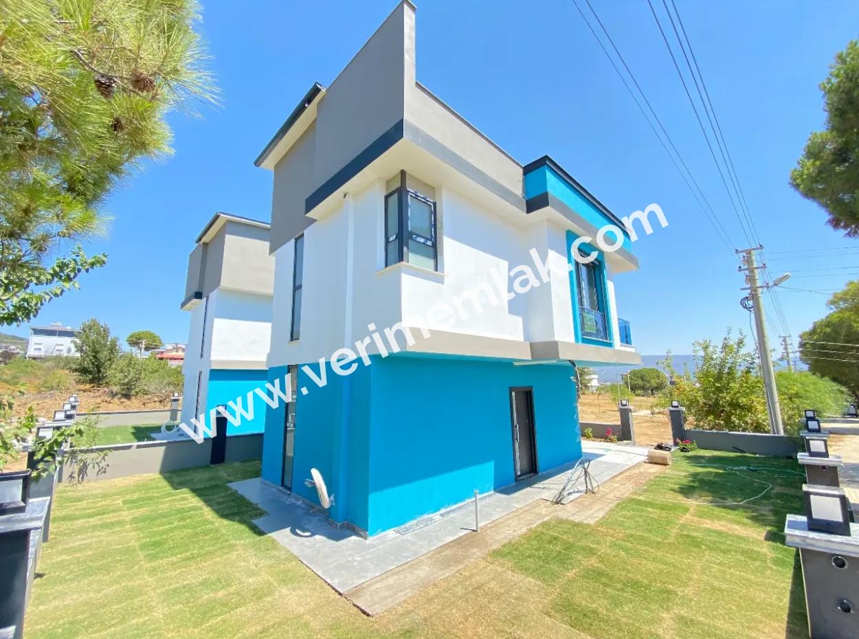 3 1 Villa For Sale With Sea And Nature View And Underfloor Heating In Doğanbey