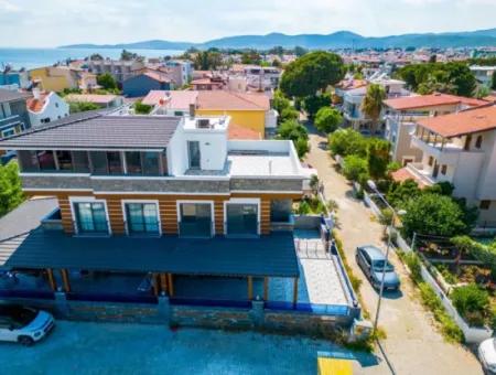 Ürkmez 20 M To The Sea Sea View Underfloor Heated 3 1 Villa For Sale