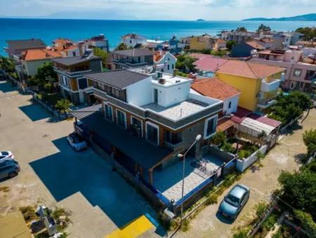 Ürkmez 20 M To The Sea Sea View Underfloor Heated 3 1 Villa For Sale