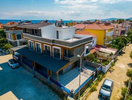 Ürkmez 20 M To The Sea Sea View Underfloor Heated 3 1 Villa For Sale