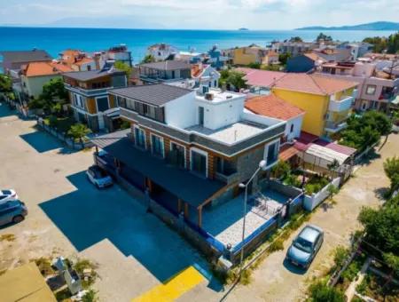 Ürkmez 20 M To The Sea Sea View Underfloor Heated 3 1 Villa For Sale