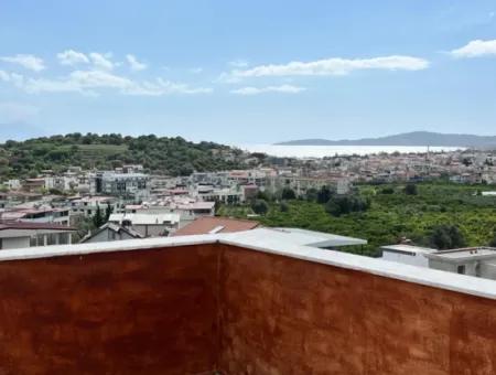 4 2 Triplex For Sale With Sea, City, Nature View In Ürkmez