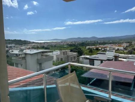 4 2 Triplex For Sale With Sea, City, Nature View In Ürkmez