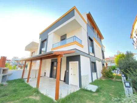 3 1 Villa For Sale In Doganbeyde With Garden Near The Sea