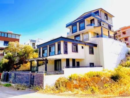 2 1 Villa For Sale In Doganbey With Full Sea View Garden