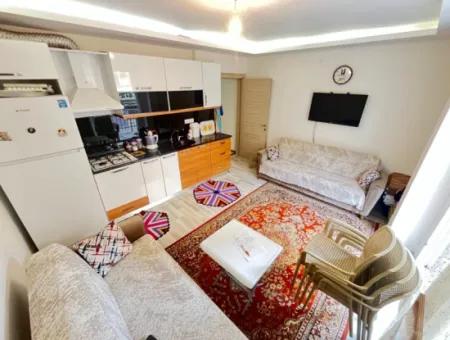 1 1 Apartment For Sale 70M2 With High Entrance And Detached Entrance In Seferihisar Ürkmez Center